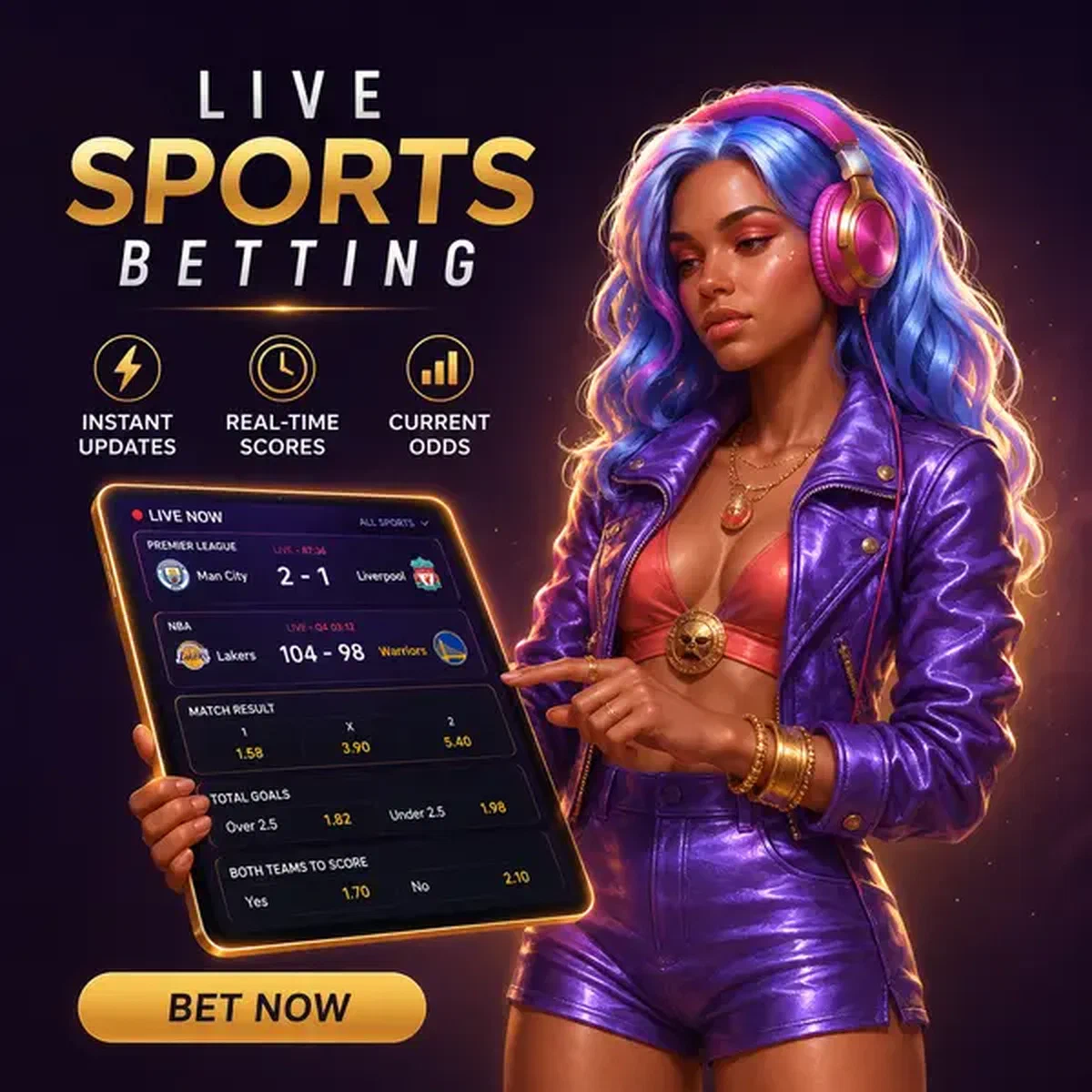 Azione di scommesse sportive live mentre Beatkeeper naviga le quote in Scommesse Sportive Live Ora